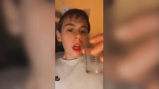 Milky Promiscuous Boi Self Facial cumshot Cumpilation