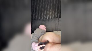 Femboy gets real habitual with his fat fucktoy while you see