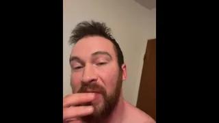 Extraordinary draining to tonguing my own jizm ;)