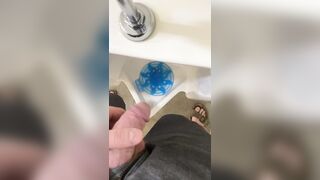 Pee Break at the Urinal. Figured I’d record it for those who like to witness guys pee.