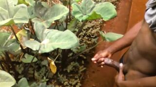 NEARLY SPLATTERED INEXPERIENCED TEENAGE NEARLY CAUGHT TUGGING OFF OUTSIDE