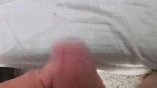 Senior Dude with Monstrous Hard-on Tugging off!!