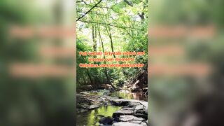 Outdoor sphincter and massive chisel in the woods