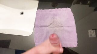 I JIZZ all over the douche counter- OOPS!