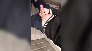  edging on Snapchat, showcases off his massive rod