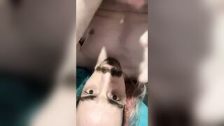 My first-ever self facial cumshot