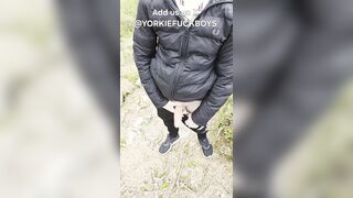 2 Chav Twunks Masturbate Outdoors
