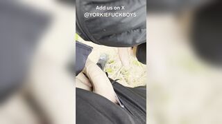 2 Chav Twunks Masturbate Outdoors