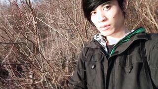 Jon Arteen takes his lad dinky outside, urinates in a lake and all of a sudden perceives the urge to jerk