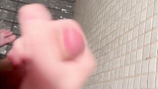 Frolicking with my manmeat in the bathroom — we can do it together