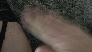 Marionette in suspenders hammers and faps his man-meat