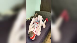 Twunk Roped Ball-gagged and Pulverized Condom-free