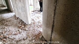 Femboy hid masturbating off in an deprived health center but I banged him for it no condom