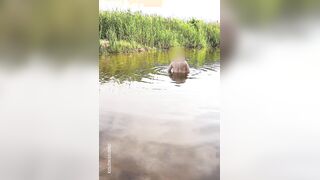 Kinky Exhibitionist: Hand-job in the sea (when no one watches) - jerkoff postures by KolowskiBRO