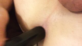 Gimp screws himself while his sausage is locked