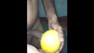 Had fucky-fucky with a jug and at the same time I put a cucumber in my caboose