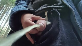 Pissing on you outdoor POINT OF VIEW - public urinate