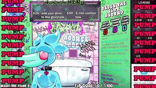 Slime deepthroats crocodile dinky in gloryhole