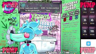 Slime deepthroats crocodile dinky in gloryhole