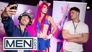 GUYS - Axelle Rose Gets His Bony Culo Boned By Hairy man Malik Delgaty And Gets His Jism All Over Him