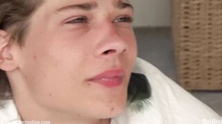 Uber-cute twinky fellow TUGGING OFF