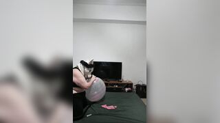 three Monstrous Balloons Pumping