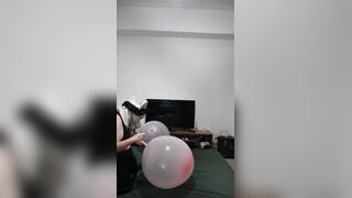 three Monstrous Balloons Pumping