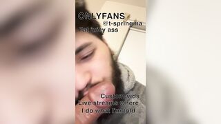 Queer bitch does as he’s told join my OF for daily content