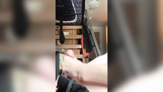 Naughty collage Lad masturbaites in dormitory