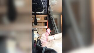 Naughty collage Lad masturbaites in dormitory