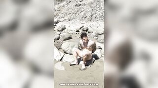 HOMO EXHIBITIONIST in a NATURIST BEACH