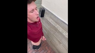 Masturbating Massive Boner In A Crowded Restaurant Tub