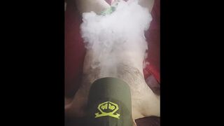 Deepthroating cloud to my bod and swelling