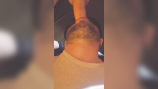 Gag the fag blow-job