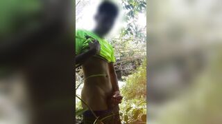 Naughty & Strung up: Chinese Guy Unveils His Giant Beef whistle Deep in the Woods