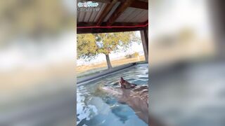 Torrid Bath Getting off - Shoots a load Inwards The Hottub