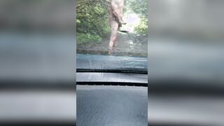 Risky public masterbating