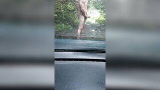 Risky public masterbating