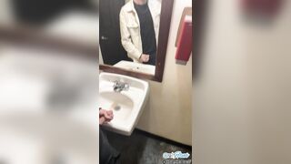 Public Getting off In Highway Pizza Place Tub