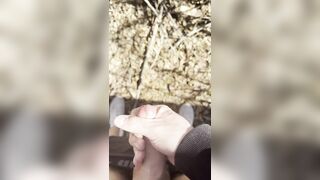 uncircumcised fellow jizm in forest