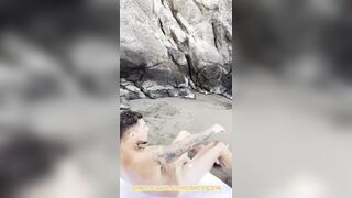 MEATY MAN ROD EXHIBITIONin the PUBLIC BEACH