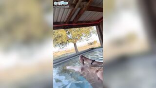 Milking And Packing Steaming Bathtub With My Jism