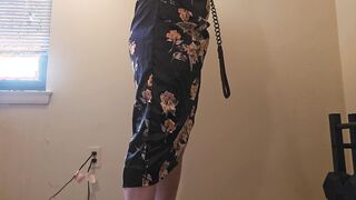 Pretty Sundress/panty/leash