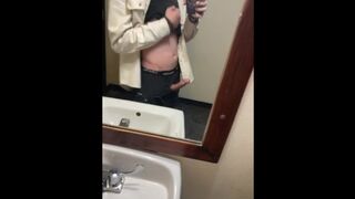 Going For Peeing And Finished With Jizzing Into A Public Tub Pizza Place Restauraunt