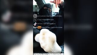 Gay-for-pay Scally Alpha Tormentor predominates Moto Biker Condom Socks Stinkin Smelling Soles Grind German