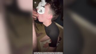 Gay-for-pay Stepdaddy predominates his lad nubile son-in-law sir - marionette oral pleasure large dinky Grind queer socks