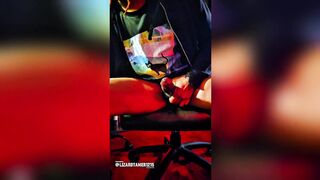 Screaming and fapping my BIG BLACK COCK while toying with fucktoys