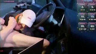 a construction employee deepthroats me off in the car