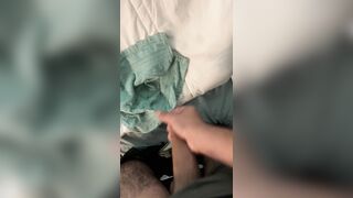 Solo masturbate and large blast