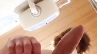 Furry bore showcasing soles  Wordy  fapping with socks